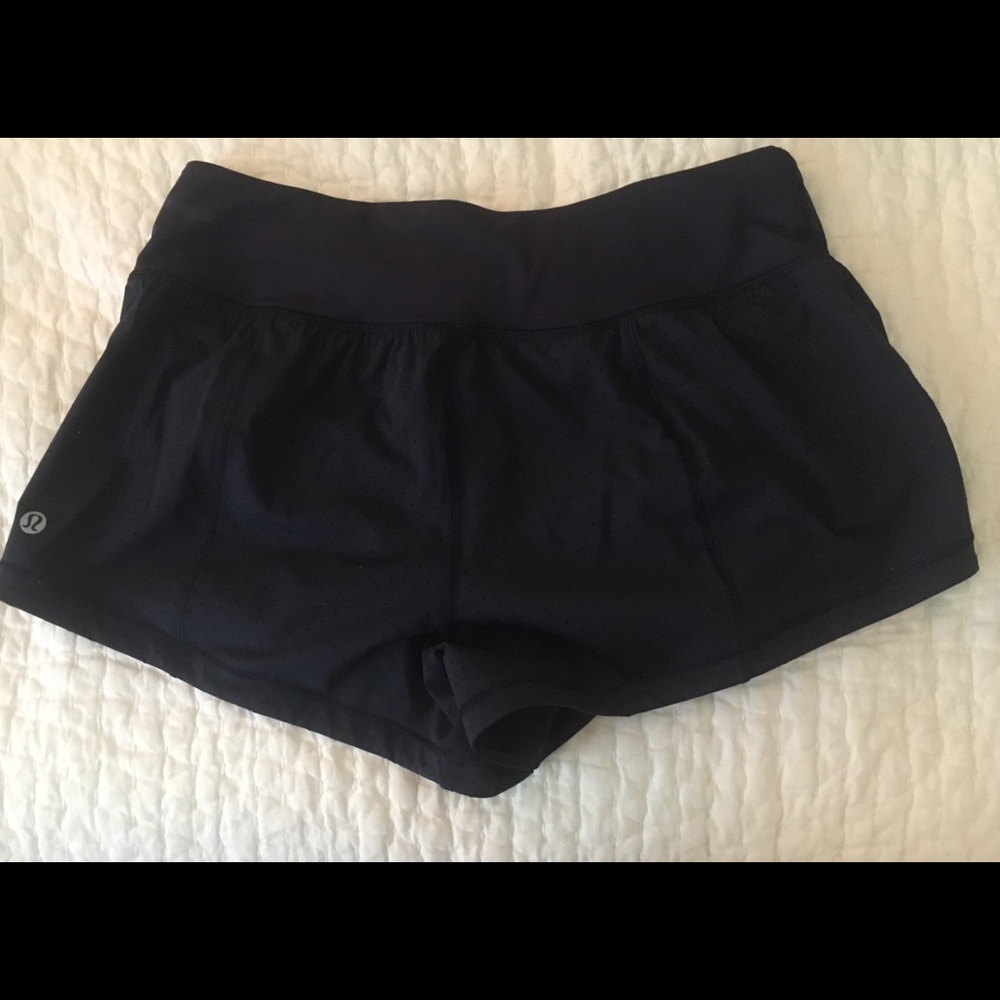 Lululemon Navy Blue mesh shorts Size 6